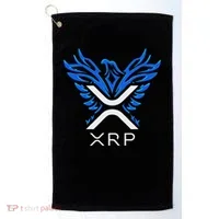 Rising Phoenix Xrp Cryptocurrency Golf Towel thumb 0