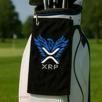 Rising Phoenix Xrp Cryptocurrency Golf Towel thumb 2