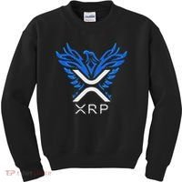 Rising Phoenix Xrp Cryptocurrency Kids Sweatshirt thumb 0