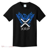 Rising Phoenix Xrp Cryptocurrency Kids T-Shirt thumb 0