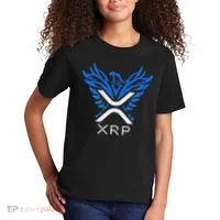 Rising Phoenix Xrp Cryptocurrency Kids T-Shirt thumb 2