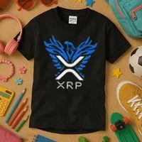Rising Phoenix Xrp Cryptocurrency Kids T-Shirt thumb 3