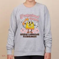 Retro Professional Yapper Speech Language Pathologist Slp Women's Sweatshirt thumb 0