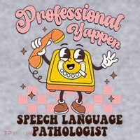 Retro Professional Yapper Speech Language Pathologist Slp Women's Sweatshirt thumb 2