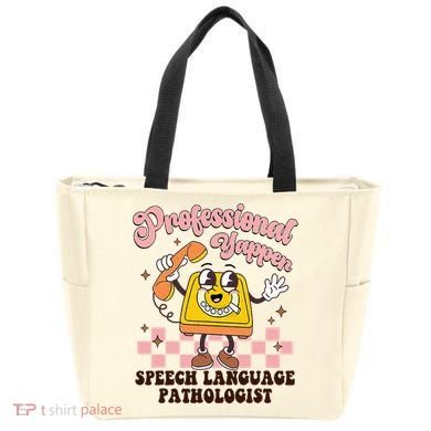Retro Professional Yapper Speech Language Pathologist Slp Tote Bag