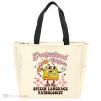 Retro Professional Yapper Speech Language Pathologist Slp Tote Bag thumb 0