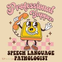 Retro Professional Yapper Speech Language Pathologist Slp Tote Bag thumb 4