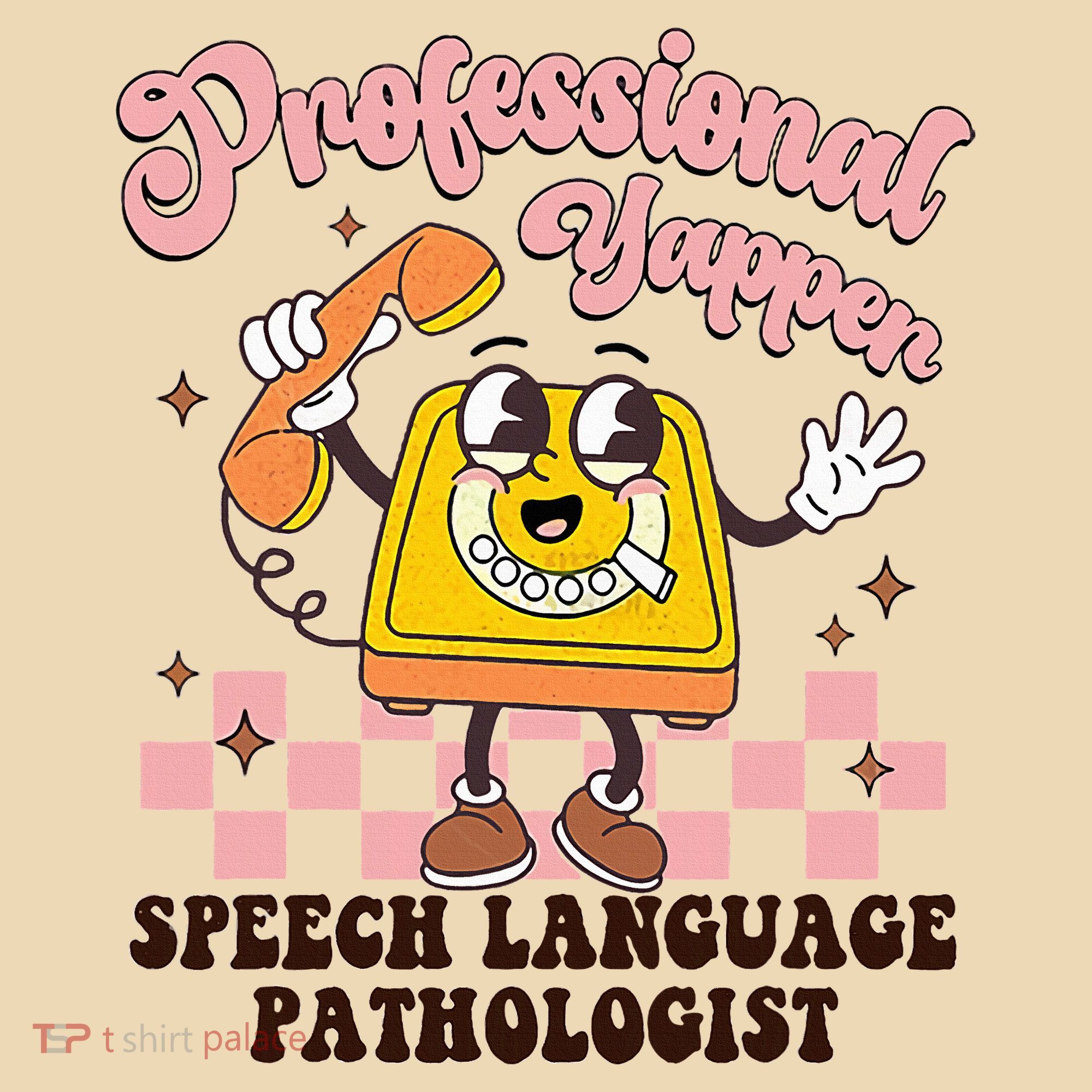 Retro Professional Yapper Speech Language Pathologist Slp Tote Bag