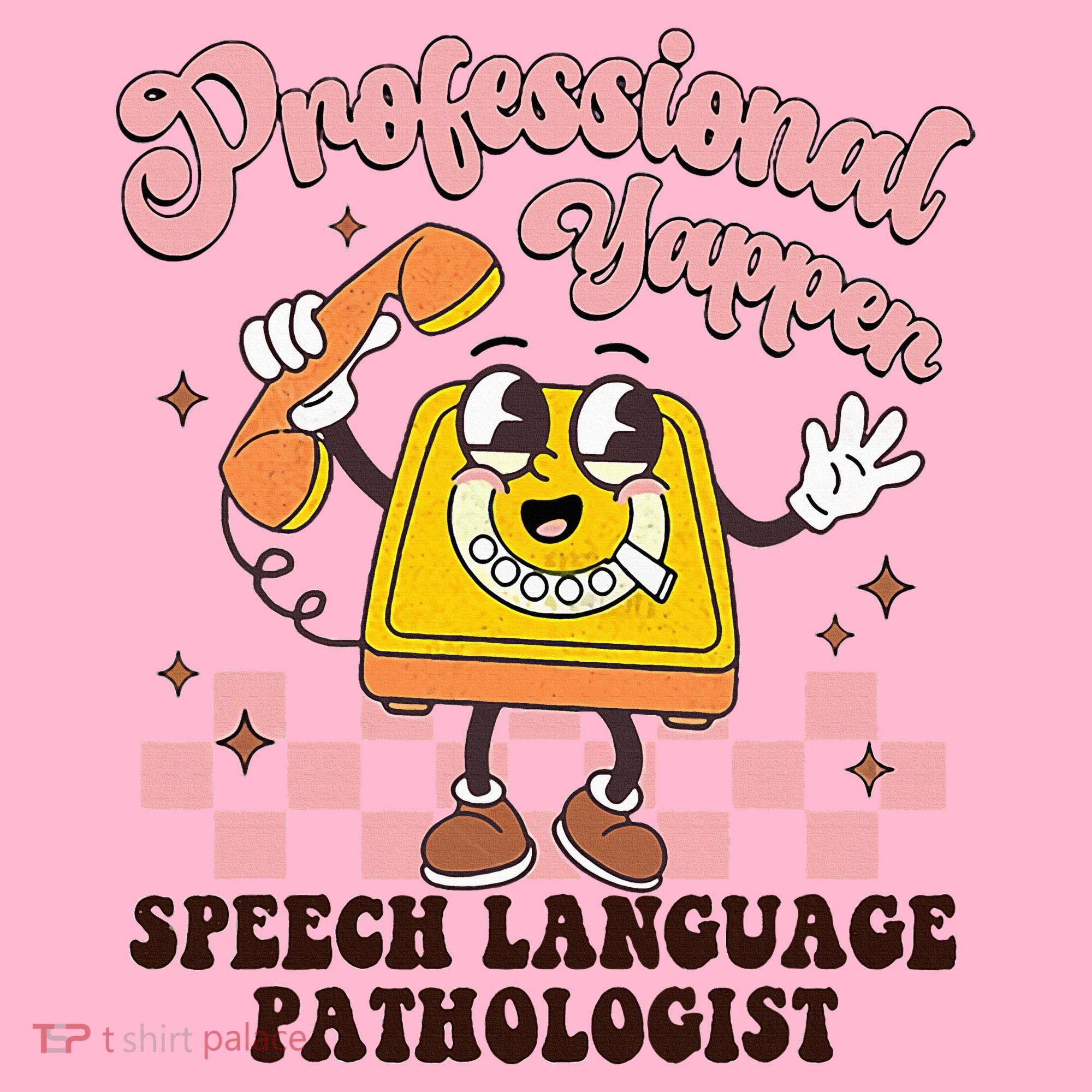 Retro Professional Yapper Speech Language Pathologist Slp Coaster