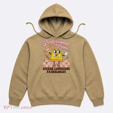 Retro Professional Yapper Speech Language Pathologist Slp Hoodie