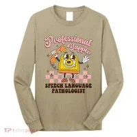 Retro Professional Yapper Speech Language Pathologist Slp Long Sleeve Shirt thumb 0