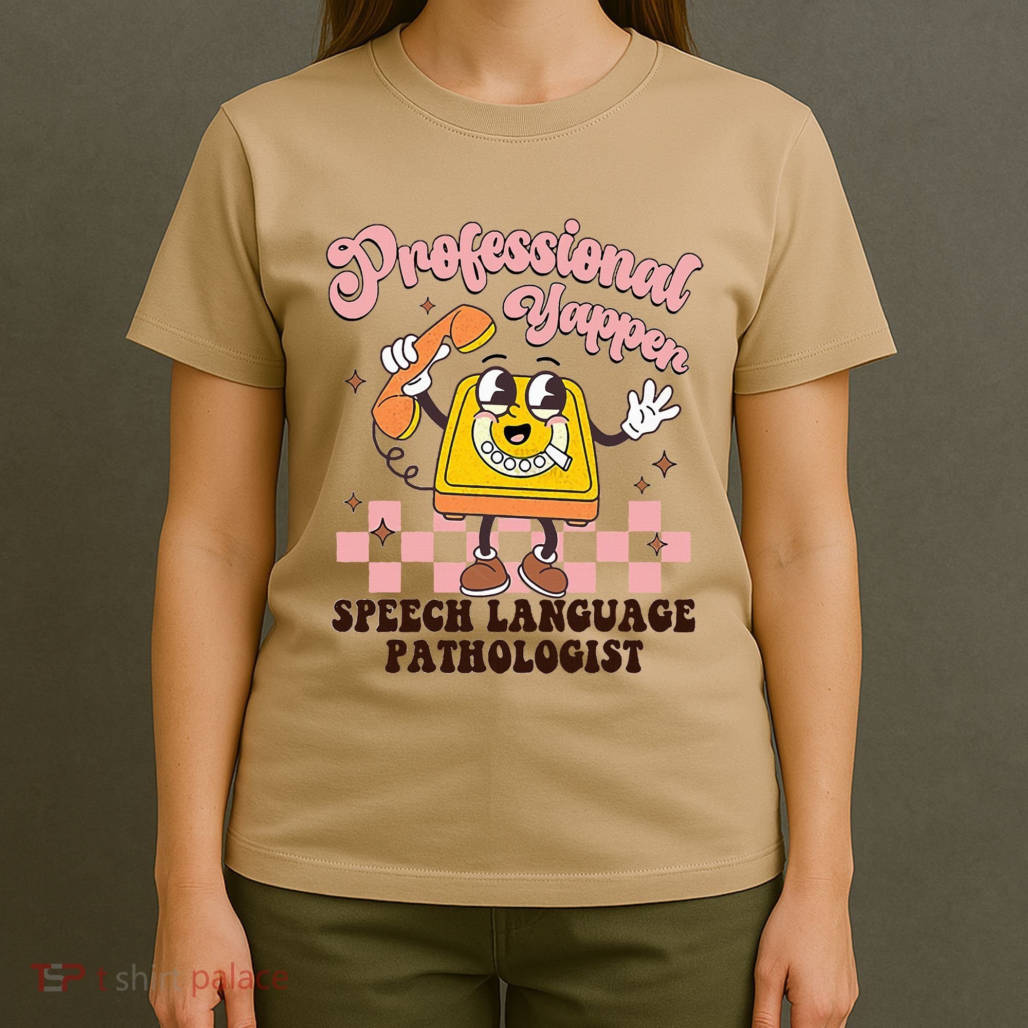 Retro Professional Yapper Speech Language Pathologist Slp T-Shirt