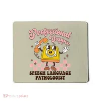 Retro Professional Yapper Speech Language Pathologist Slp Mousepad thumb 0