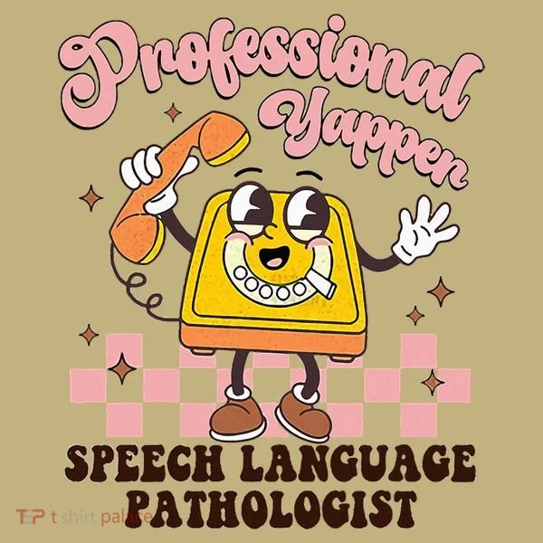 Retro Professional Yapper Speech Language Pathologist Slp Mousepad