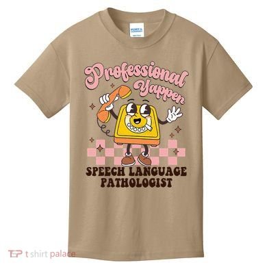 Retro Professional Yapper Speech Language Pathologist Slp Kids T-Shirt
