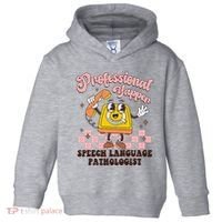 Retro Professional Yapper Speech Language Pathologist Slp Toddler Hoodie thumb 0