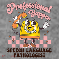 Retro Professional Yapper Speech Language Pathologist Slp Toddler Hoodie thumb 2