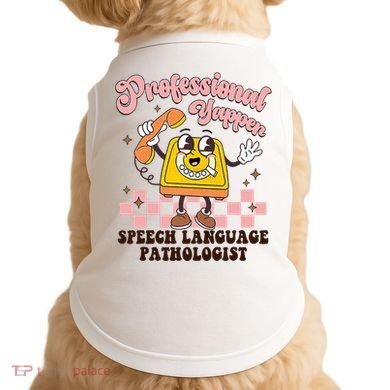 Retro Professional Yapper Speech Language Pathologist Slp Doggie Tank