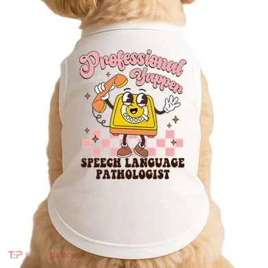 Retro Professional Yapper Speech Language Pathologist Slp Doggie Tank