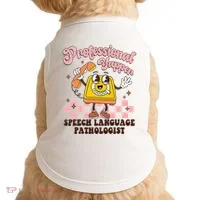 Retro Professional Yapper Speech Language Pathologist Slp Doggie Tank thumb 0