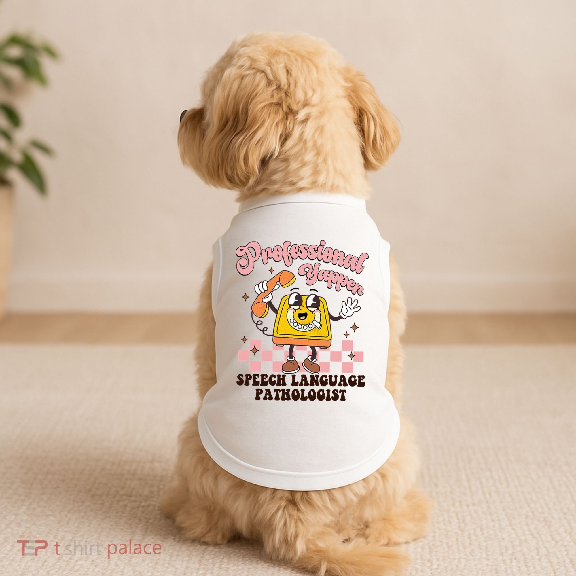 Retro Professional Yapper Speech Language Pathologist Slp Doggie Tank