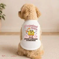 Retro Professional Yapper Speech Language Pathologist Slp Doggie Tank thumb 2