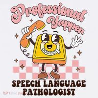 Retro Professional Yapper Speech Language Pathologist Slp Bucket Hat thumb 4