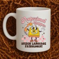 Retro Professional Yapper Speech Language Pathologist Slp Coffee Mug thumb 2