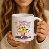 Retro Professional Yapper Speech Language Pathologist Slp Coffee Mug thumb 3