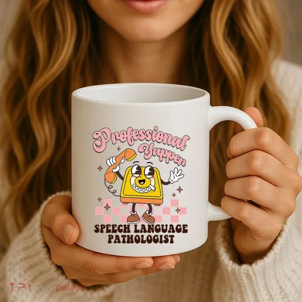 Retro Professional Yapper Speech Language Pathologist Slp Coffee Mug