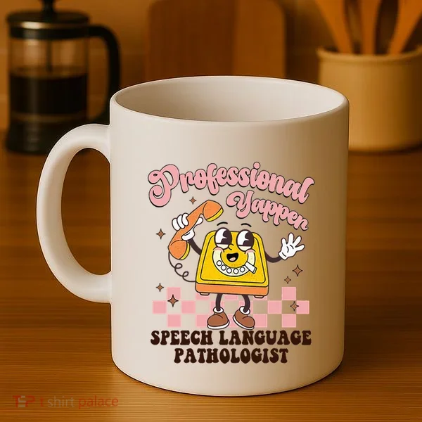 Retro Professional Yapper Speech Language Pathologist Slp Coffee Mug