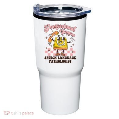 Retro Professional Yapper Speech Language Pathologist Slp Tumbler