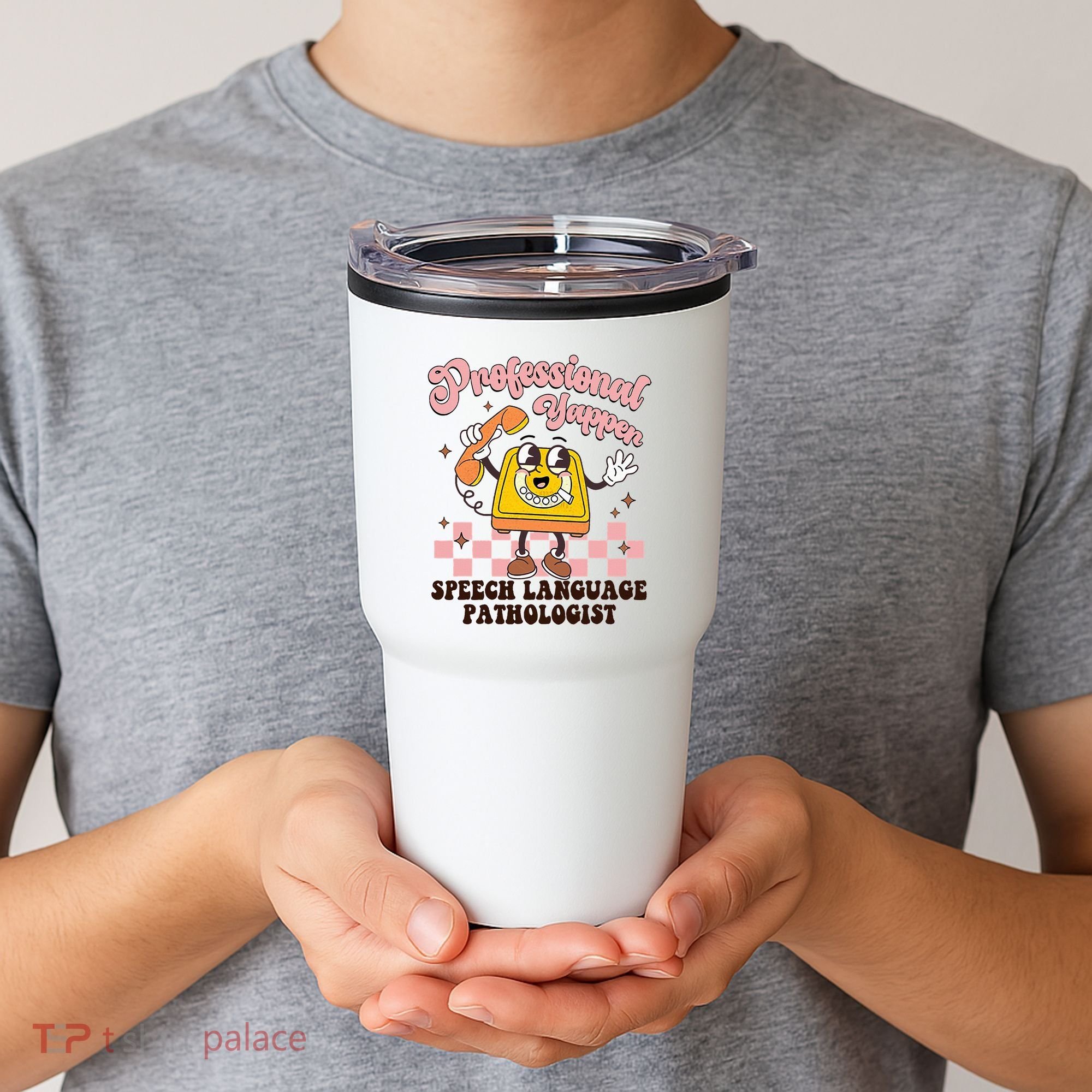 Retro Professional Yapper Speech Language Pathologist Slp Tumbler