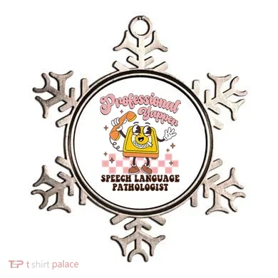 Retro Professional Yapper Speech Language Pathologist Slp Ornament
