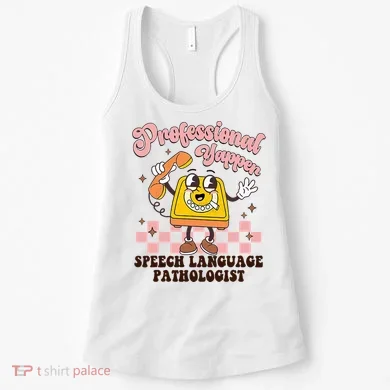 Retro Professional Yapper Speech Language Pathologist Slp Women's Tank Top