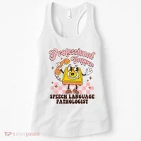 Retro Professional Yapper Speech Language Pathologist Slp Women's Tank Top thumb 0