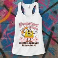 Retro Professional Yapper Speech Language Pathologist Slp Women's Tank Top thumb 3