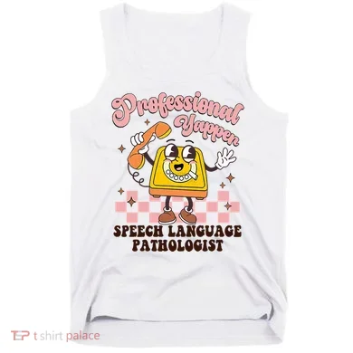 Retro Professional Yapper Speech Language Pathologist Slp Tank Top