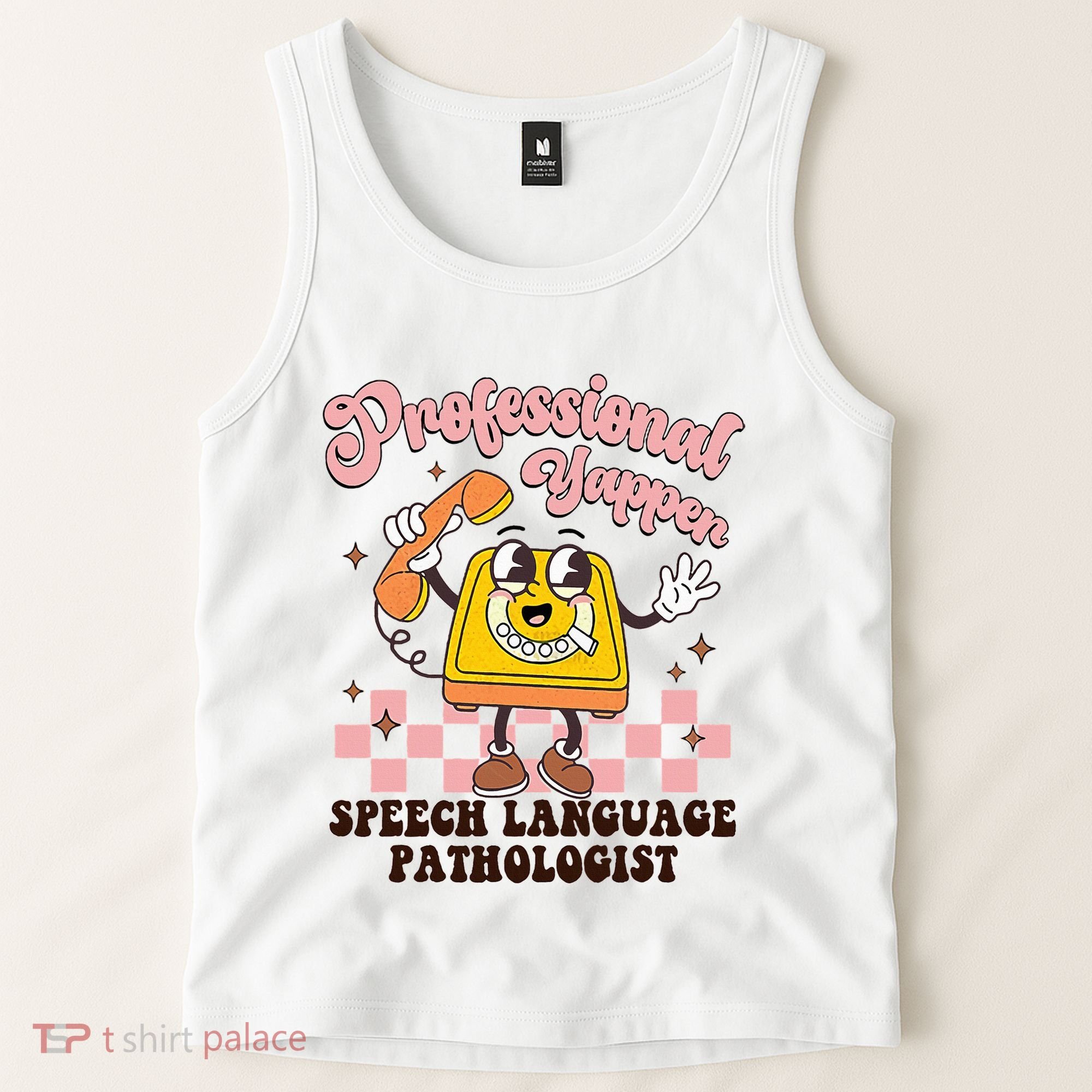 Retro Professional Yapper Speech Language Pathologist Slp Tank Top