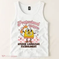 Retro Professional Yapper Speech Language Pathologist Slp Tank Top thumb 2