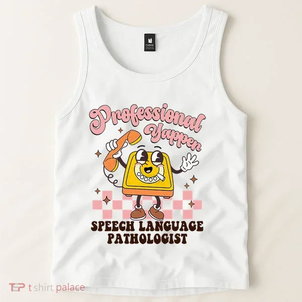 Retro Professional Yapper Speech Language Pathologist Slp Tank Top