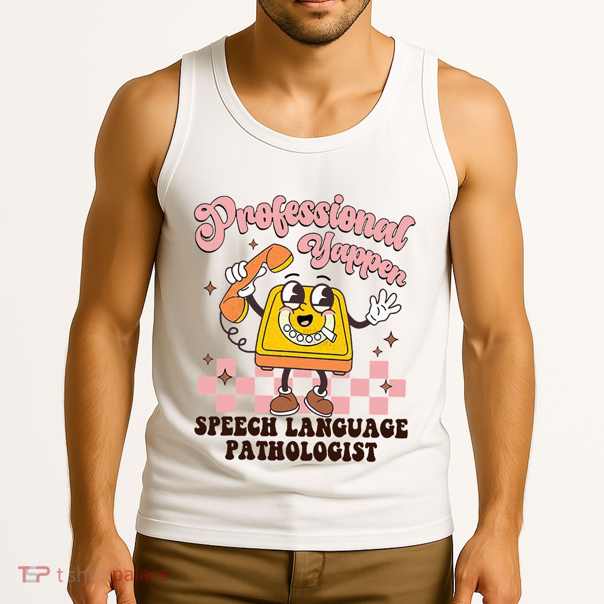 Retro Professional Yapper Speech Language Pathologist Slp Tank Top