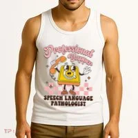 Retro Professional Yapper Speech Language Pathologist Slp Tank Top thumb 3