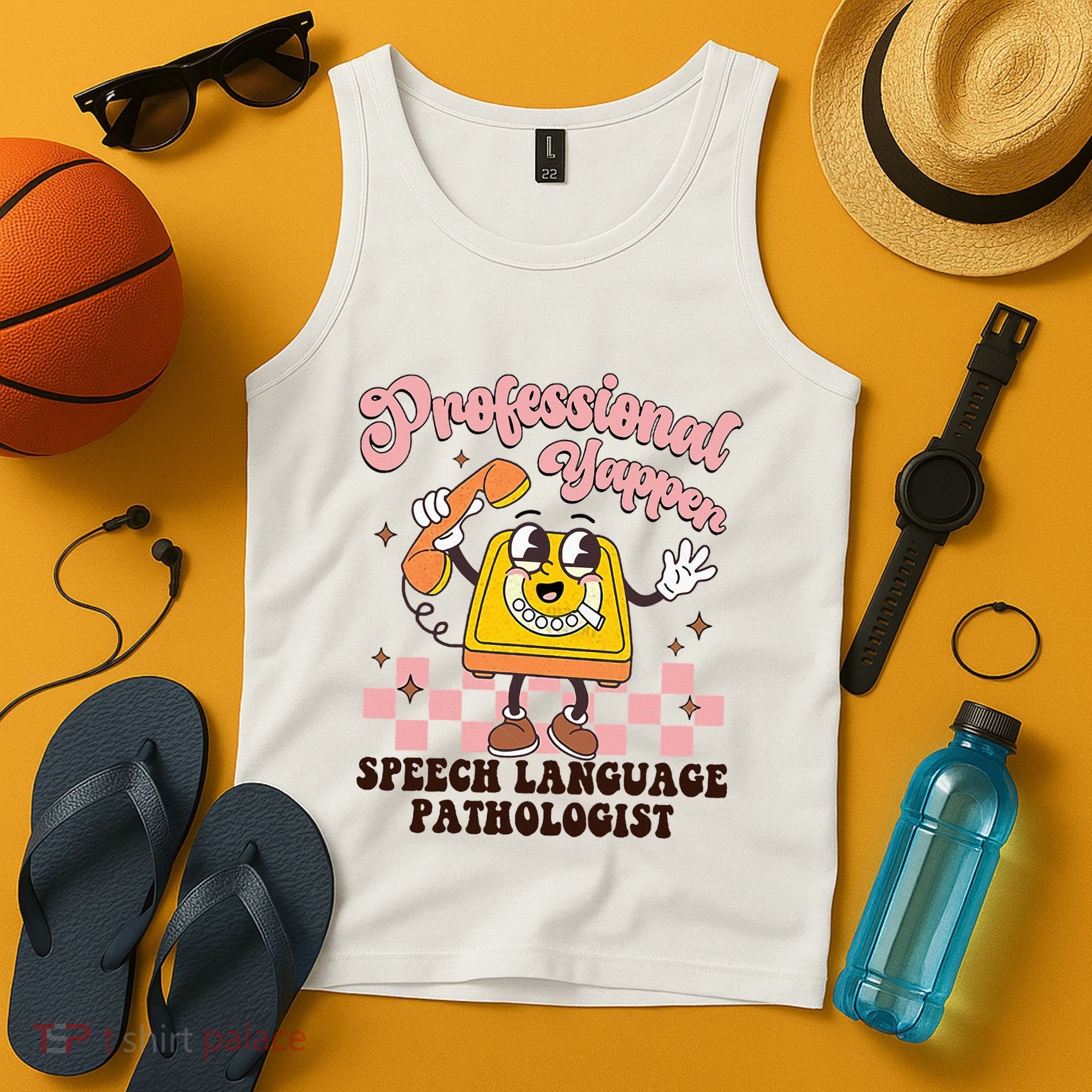 Retro Professional Yapper Speech Language Pathologist Slp Tank Top
