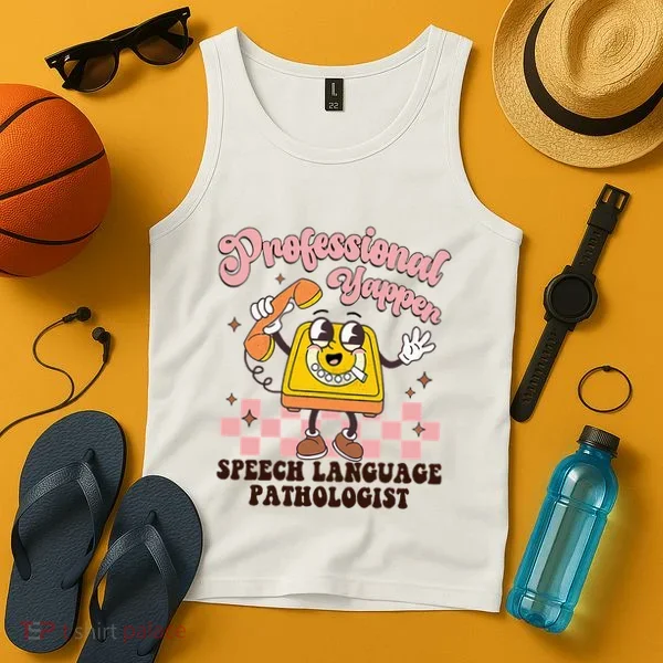 Retro Professional Yapper Speech Language Pathologist Slp Tank Top