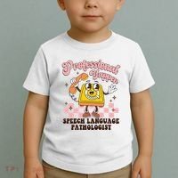 Retro Professional Yapper Speech Language Pathologist Slp Toddler T-Shirt thumb 2