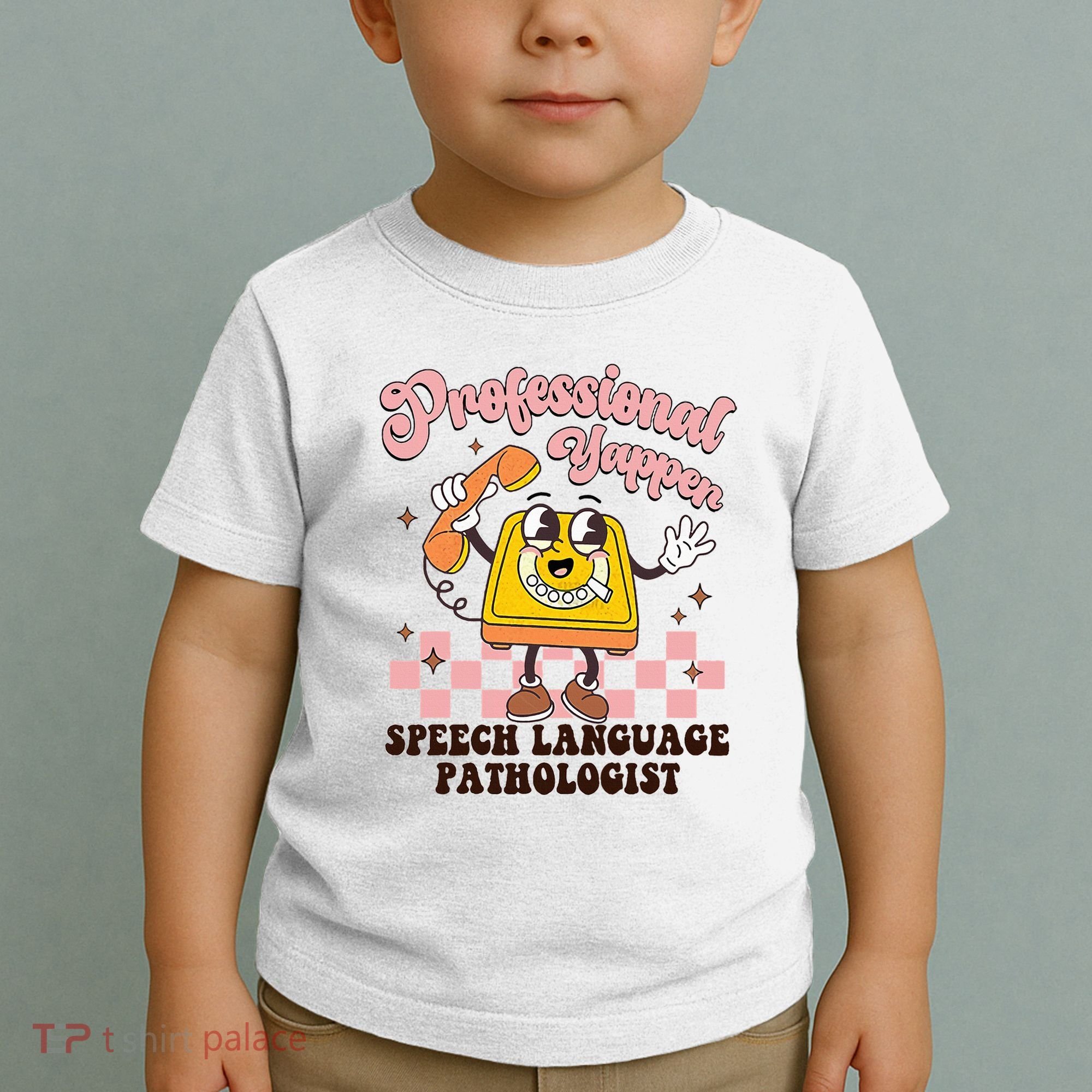 Retro Professional Yapper Speech Language Pathologist Slp Toddler T-Shirt