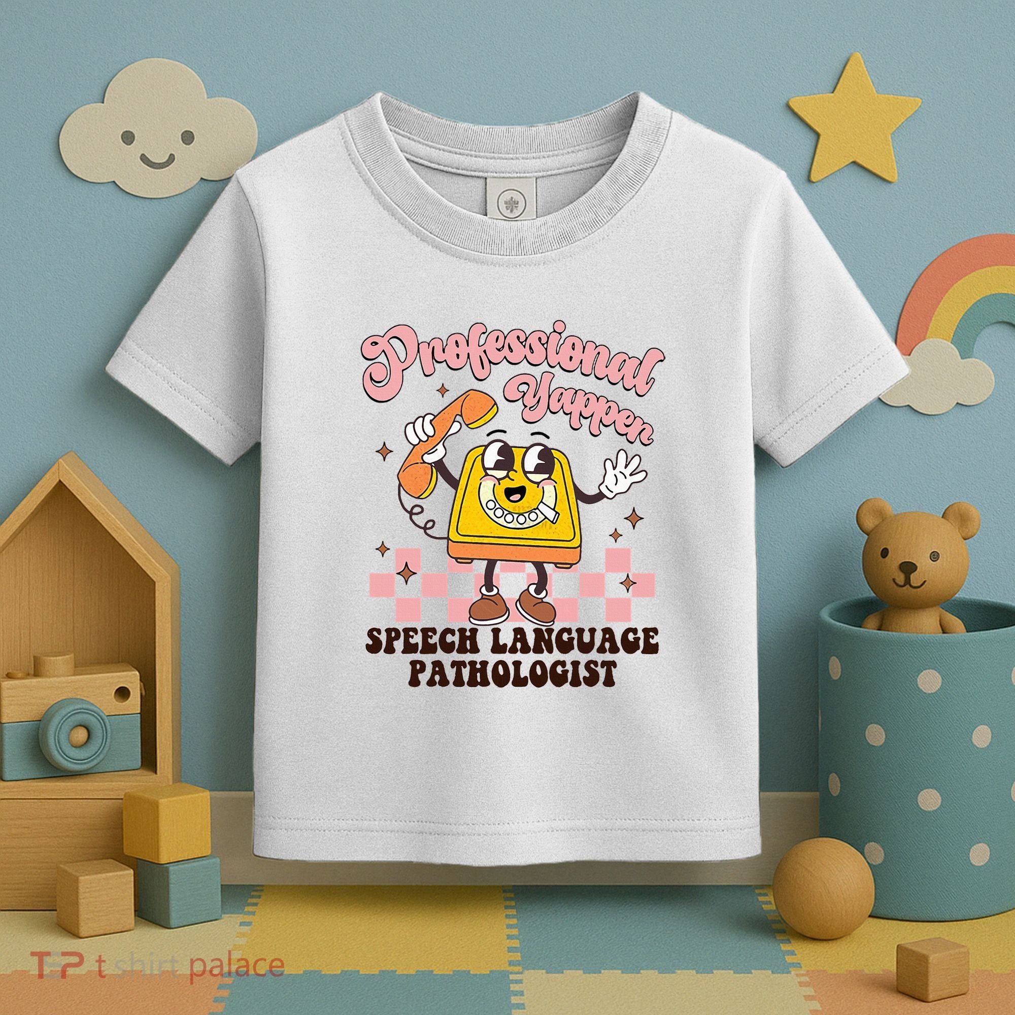 Retro Professional Yapper Speech Language Pathologist Slp Toddler T-Shirt