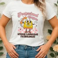 Retro Professional Yapper Speech Language Pathologist Slp Women's T-Shirt thumb 2