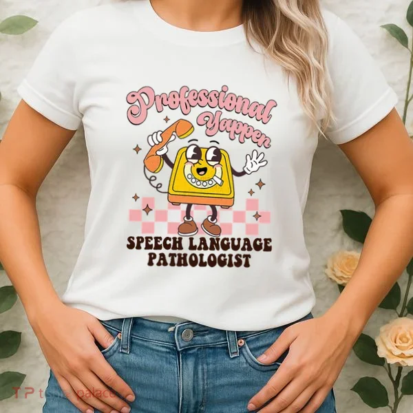 Retro Professional Yapper Speech Language Pathologist Slp Women's T-Shirt